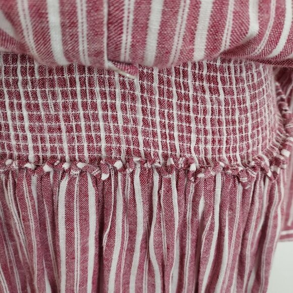 Rails Linen Blend Jasmine Lucia Stripe Mini Dress Size Small - Picture 4 of 11